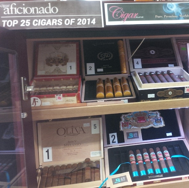 Cigars in Top 25 Humidor